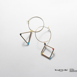 triangle&square hoop pierceA 第1張的照片