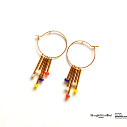 Gold tube colorful stick pierce multi 第2張的照片