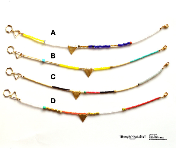 POP YA COLOR random anklet Men's（4色展開） 2枚目の画像