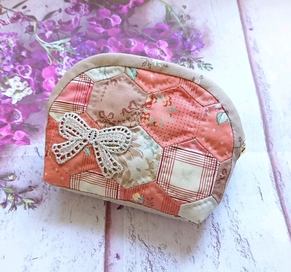 入荷中 こうの早苗 大きなヘキサゴンのミニトート オリジナル