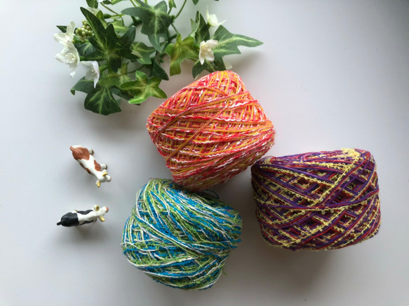 引き揃え糸リースタグ✨️3個セット 引き揃え糸 3つセット 毛糸 macorico 通販 9816404｜Creema(クリーマ)