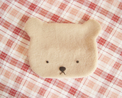 可愛いくまカイロケース（ベージュフリース） その他ケース うさぎの