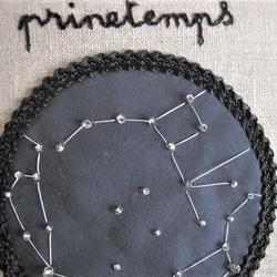 春の星座刺繍のポーチ（prinetemps） 5枚目の画像