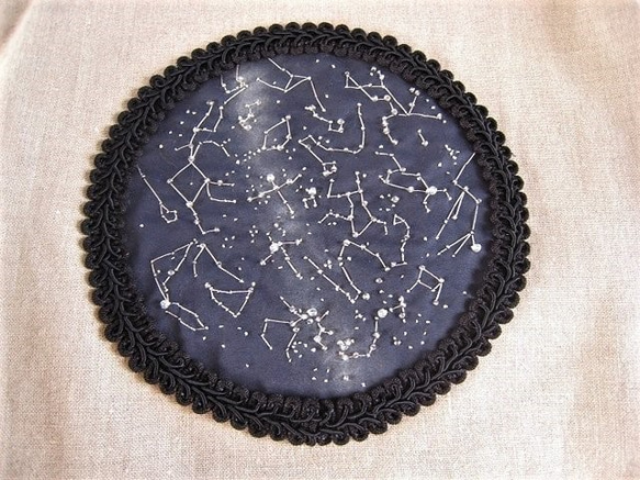 夏の星座刺繍バッグ 2枚目の画像