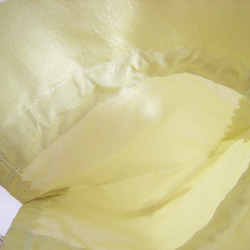 可愛いリボンと花のミニ巾着袋（ライトグリーン） 3枚目の画像