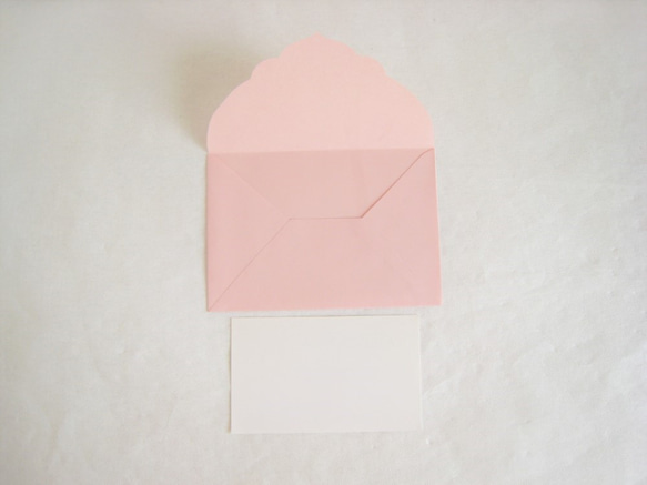 パステルカラーのミニ封筒(8枚セット） 2枚目の画像