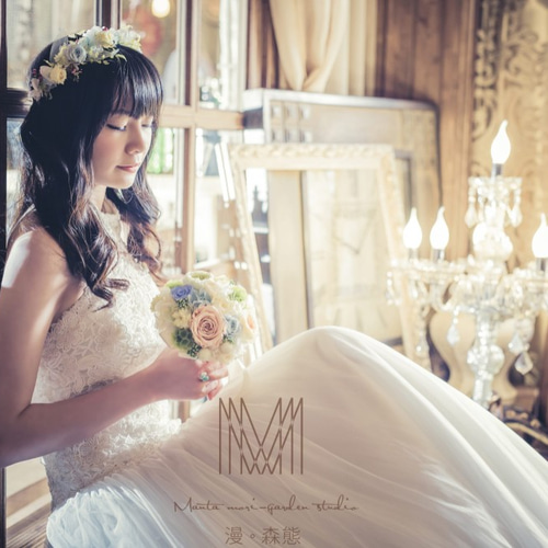 漫。森態】プリザーブドフラワー花冠/ウエディング/結婚式/ブライダル 