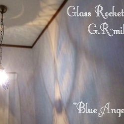 天使の青いらんぷ ステンドグラス 照明 ランプ ペンダント 2枚目の画像