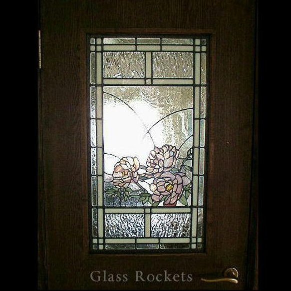 送料無料 芍薬 シャクヤク ステンドグラス パネル 窓 ドア 壁 建築用 7枚目の画像
