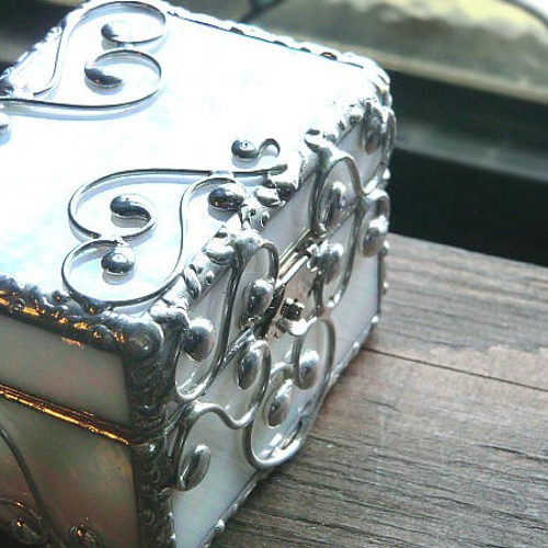 W リングピロー ボックス ケース 宝石箱 アクセサリーケース ジェリー