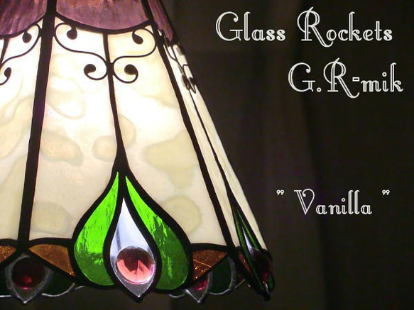 Vanilla　ヴァニラ ステンドグラス ランプ 照明 ペンダント 2枚目の画像