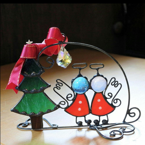 早割 クリスマス エンジェル 天使 オーナメント サンキャッチャー