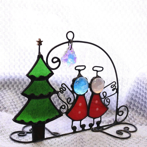 早割 クリスマス エンジェル 天使 オーナメント サンキャッチャー
