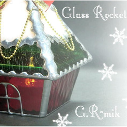 クリスマス　X'mas LEDキャンドル ステンドグラス ランプ ギフト 2枚目の画像
