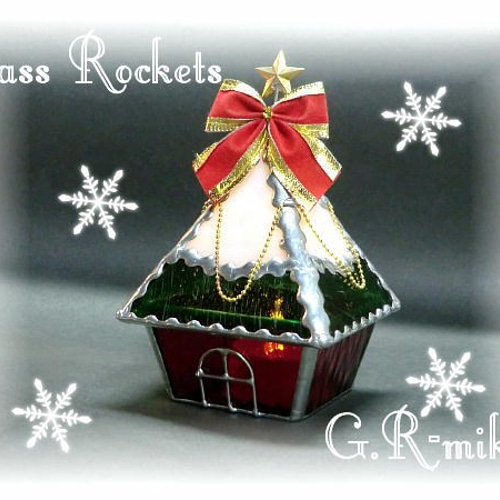 クリスマス飾りインテリア雑貨キャンドルステンドグラス10個