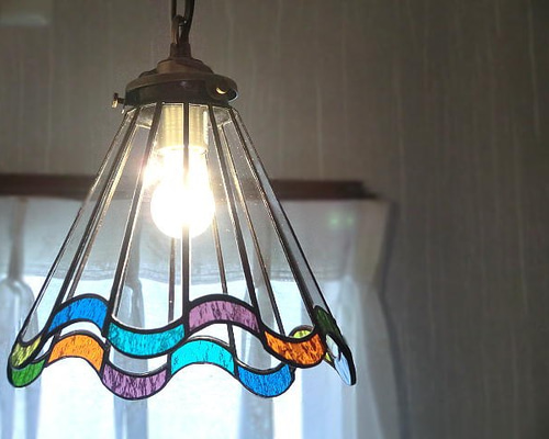 524 ステンドグラス球体ランプ 524 ステンドグラス球体ランプ