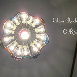 ステンドグラス ランプ 照明 Pure flare ピュア フレア レインボー 4枚目の画像