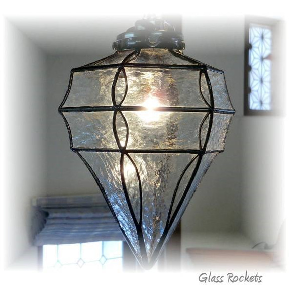 ステンドグラス ランプ 星の雫 ペンダントDX 照明 ライト