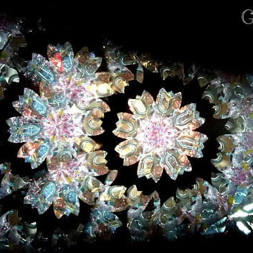 フロレンティン パープル万華鏡 ステンドグラス その他