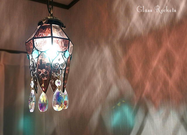オーロラの雫 ペンダントランプ ステンドグラス 照明 15,186円