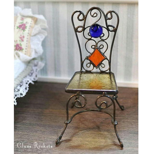 1/6ドール用 ミニチュア テーブルセット ステンドグラス リカちゃん