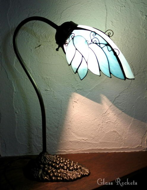 送料無料 ステンドグラス 天使のグースランプ 卓上 照明 ギフト 