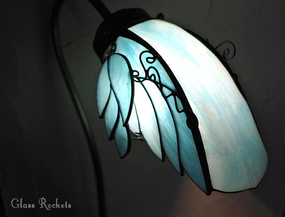 送料無料 ステンドグラス 天使のグースランプ 卓上 照明 ギフト 