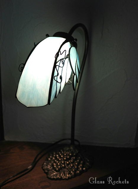 送料無料 ステンドグラス 天使のグースランプ 卓上 照明 ギフト 