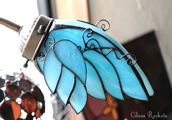 送料無料 ステンドグラス 天使のグースランプ 卓上 照明 ギフト 