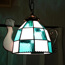 新作 ポットランプ ステンドグラス 照明 ランプ ペンダント 3枚目の画像