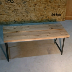 カフェ風テーブル ローテーブル 1枚目の画像