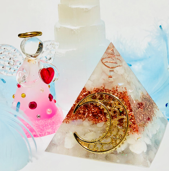 ❤︎愛を伝えるお月様オルゴナイト❤︎ その他インテリア雑貨 aiki69