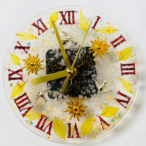 幸せの時を刻むオルゴナイト時計＊ 掛け時計・置き時計 aiki69 通販