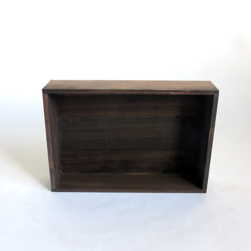 ナチュラルウッドボックス オールナット sizeM 木箱 A4収納サイズ