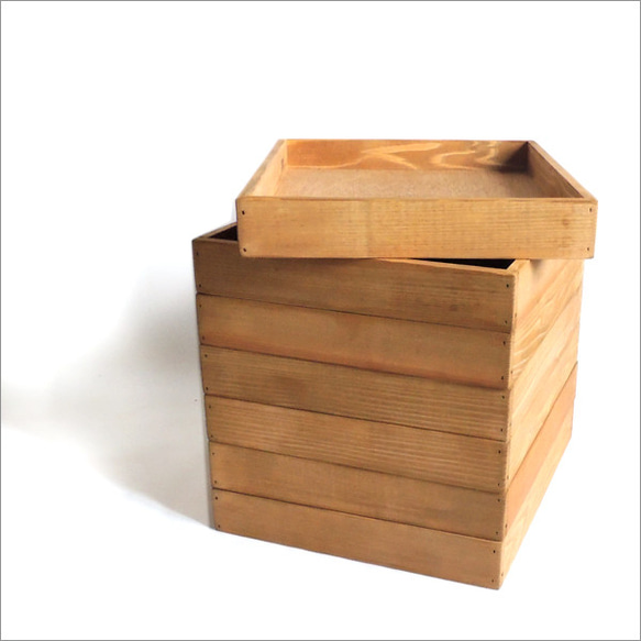ベーカリーウッドボックス　オーク、ウォールナット　Mサイズ　サイズ、個数オーダー可能 木箱　トレイ　ブレッド　パン 5枚目の画像