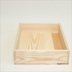 ナチュラルウッドボックス sizeS 木箱　ウッドボックス アンティーク 収納　キッチン　収納ボックス　アウトドア 3枚目の画像
