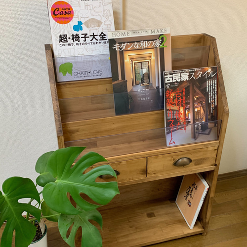 見せる本棚 絵本棚 ブックシェルフ レコード収納 本棚・絵本棚