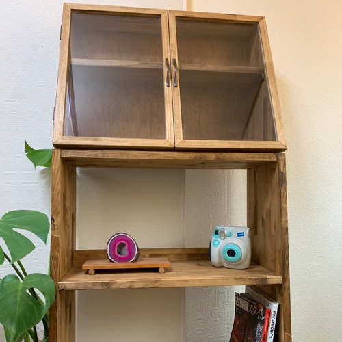 ブックシェルフ 黒猫の本棚 STACKING SHELF 2段 REGULAR×REGULAR