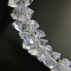 【Mhe-055】14kgfフックハーキマーダイヤモンドピアス/イヤリング可 4枚目の画像