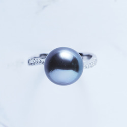 18K金 天然南洋珍珠戒指 第2張的照片