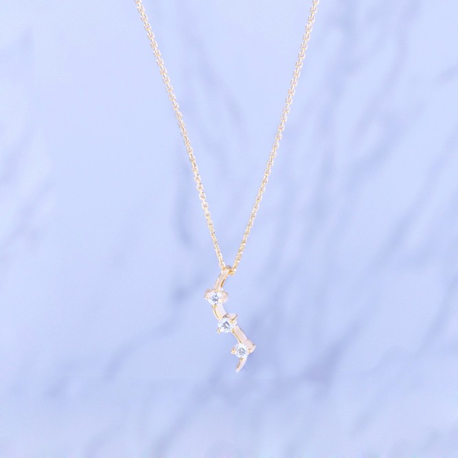 18Kゴールド宝石ダイヤモンドネックレスペンダント