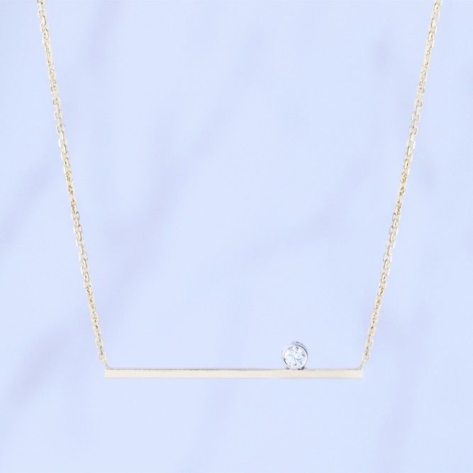 18Kゴールドリトルスターダイヤモンドペンダント