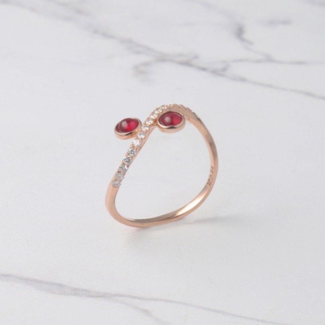 18Kゴールドプラネットルビーリング