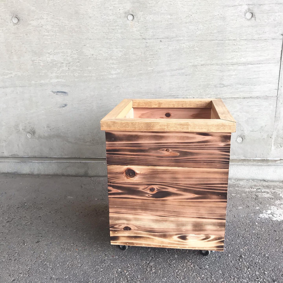 木製 キャスター付き鉢カバー10号サイズ その他家具 LINDA OF