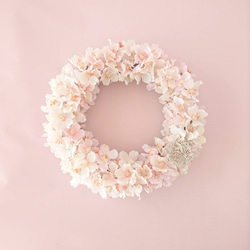 ほんのりピンク 桜のシンプル春色リース　★ラッピング無料★ 5枚目の画像