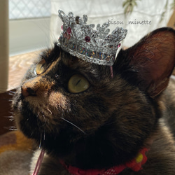 長毛猫ちゃんにも嬉しい♬コットン100％チョーカー 中央お花 ①黄色