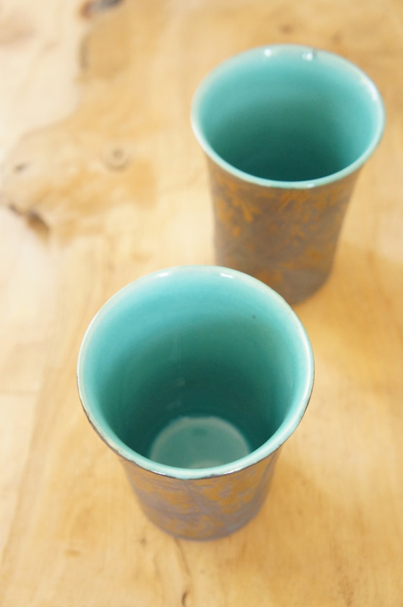 流金ブルーカップ(小) 3枚目の画像