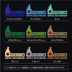 送料無料！　猫　ネコ　ドライブレコーダー　録画中　車ステッカー　車　ステッカー　ドラレコ　おしゃれ　かわいい　176d　 9枚目の画像