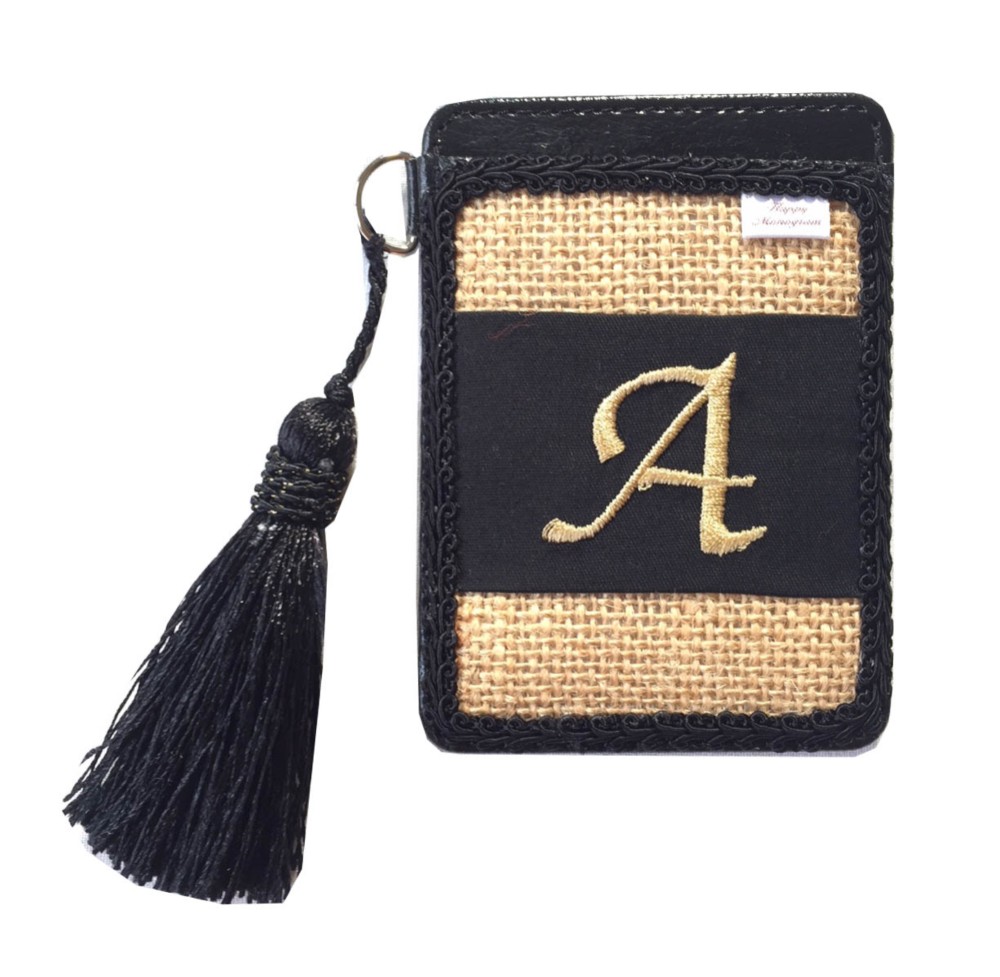 麻ジュートヨガバッグフェアトレード　ブラック