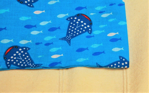 子供用枕カバー　ジンベイザメ柄 3枚目の画像